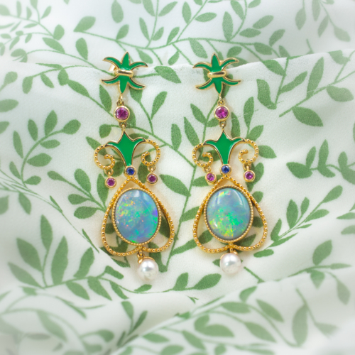 blue mountain garden earrings 1 1