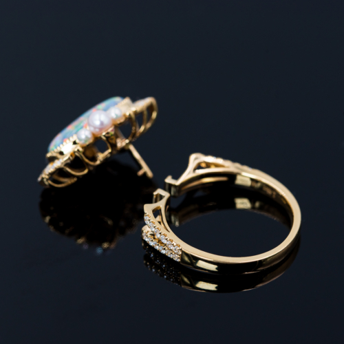 pearl encircled opal ring 4 1 