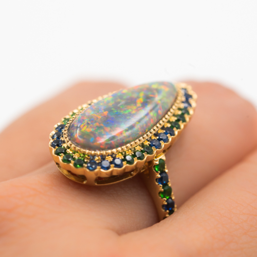 tear drop opal ring 3 1 