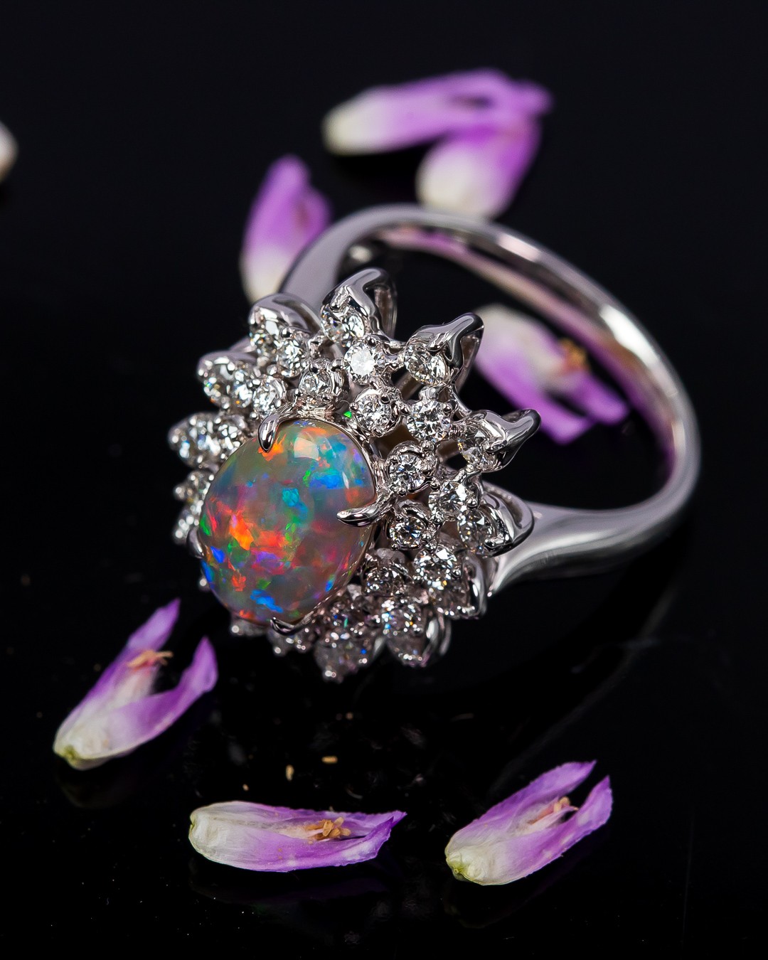 Black Opal Sunflower Jewelry