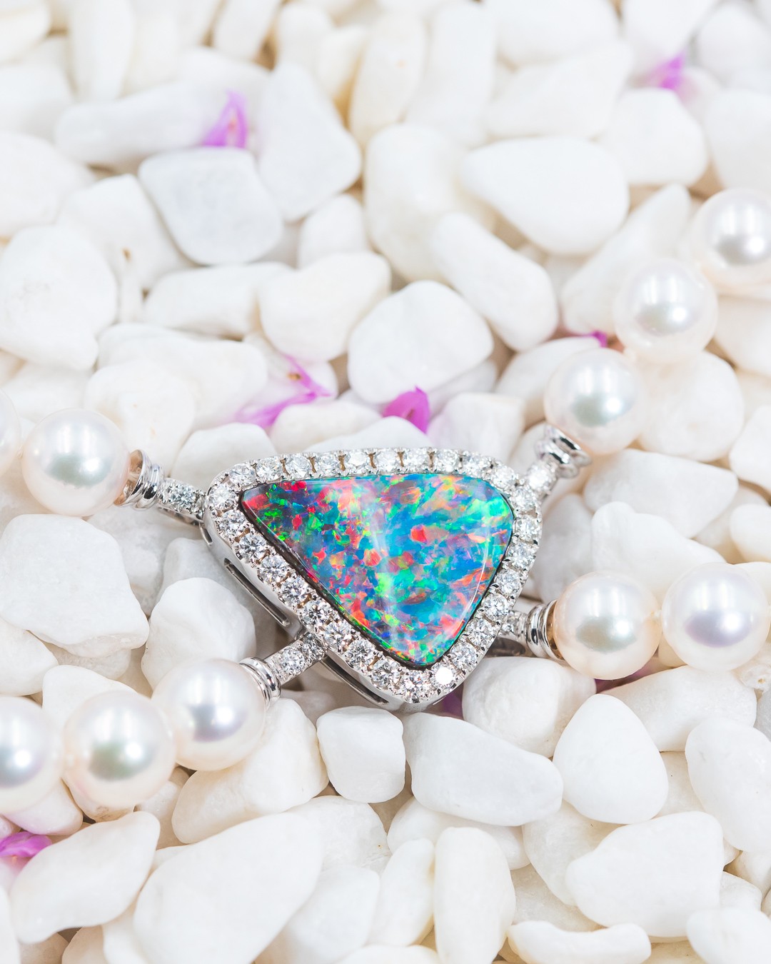 Coral Colors Opal Pearl Pendant - Image 2
