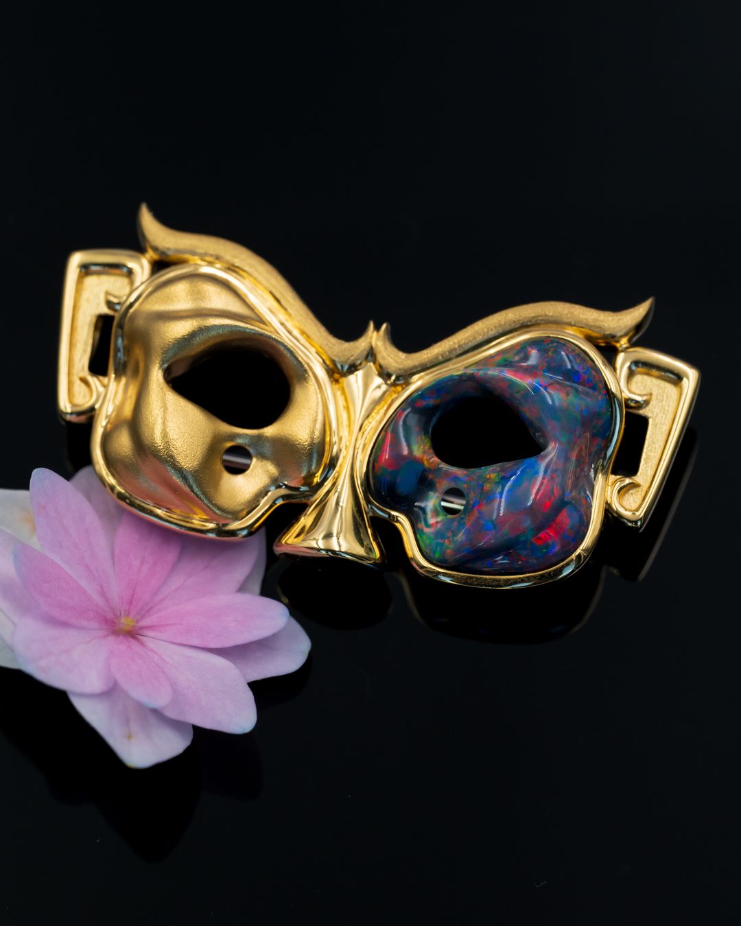 Phantom Opal Gold Brooch - Image 2