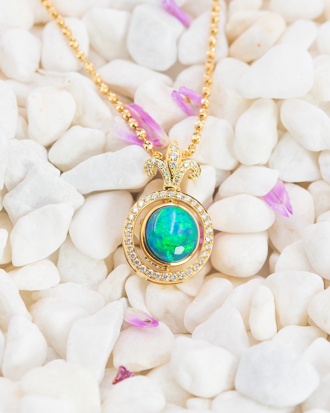Royal Globe Opal Pendant